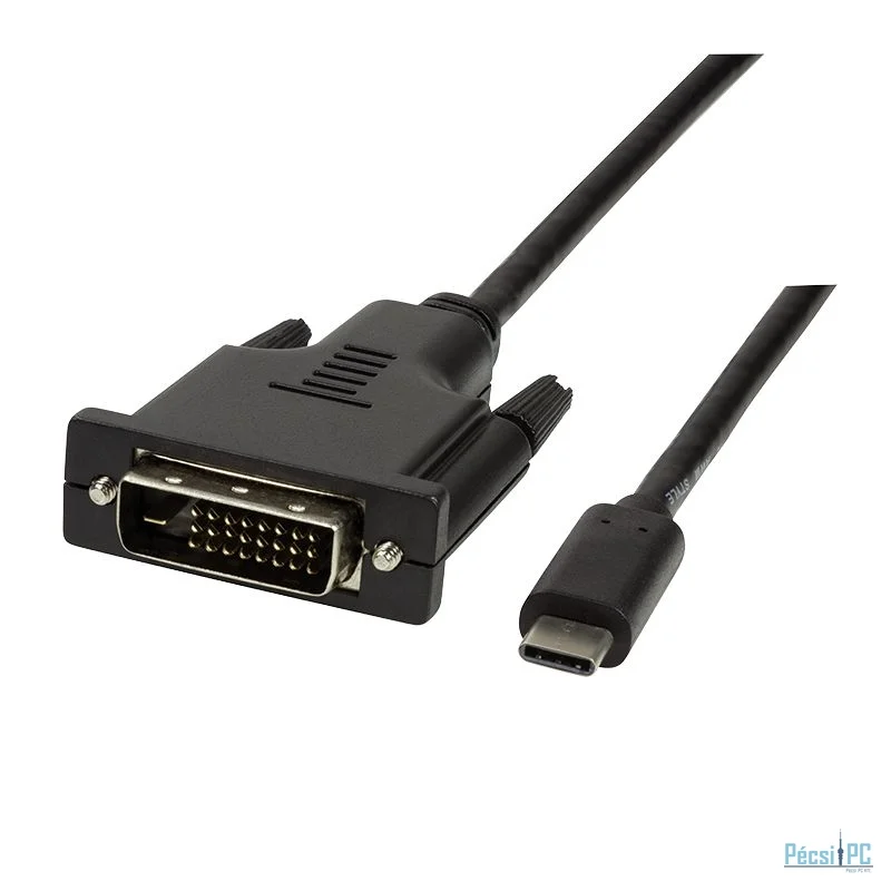 Logilink UA0332 USB-C male to DVI male 3m Black