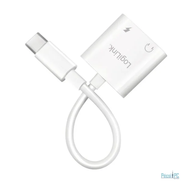 Logilink UA0433 USB-C adapter with PD charging port White