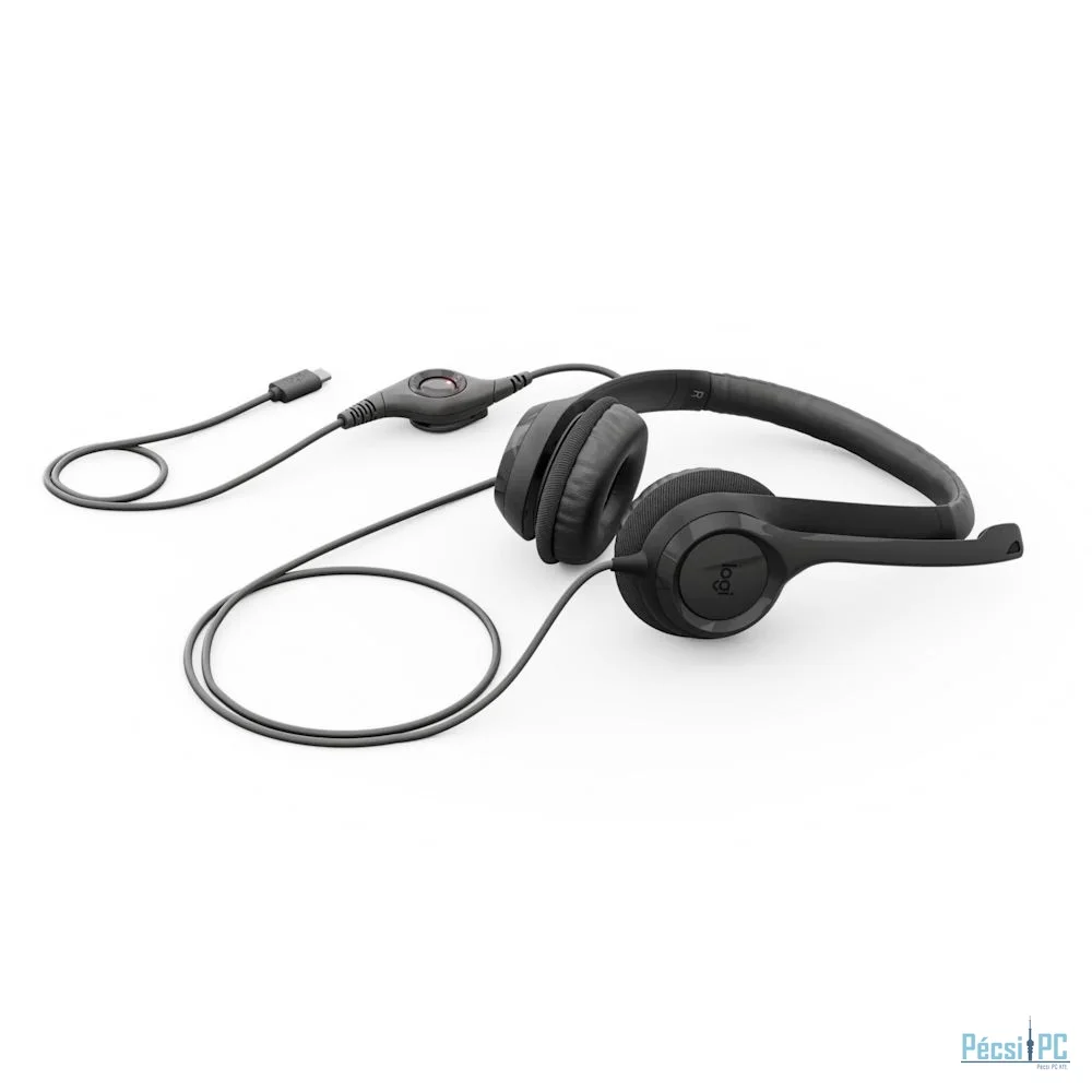 Logitech H390 USB-C Stereo Headset Black