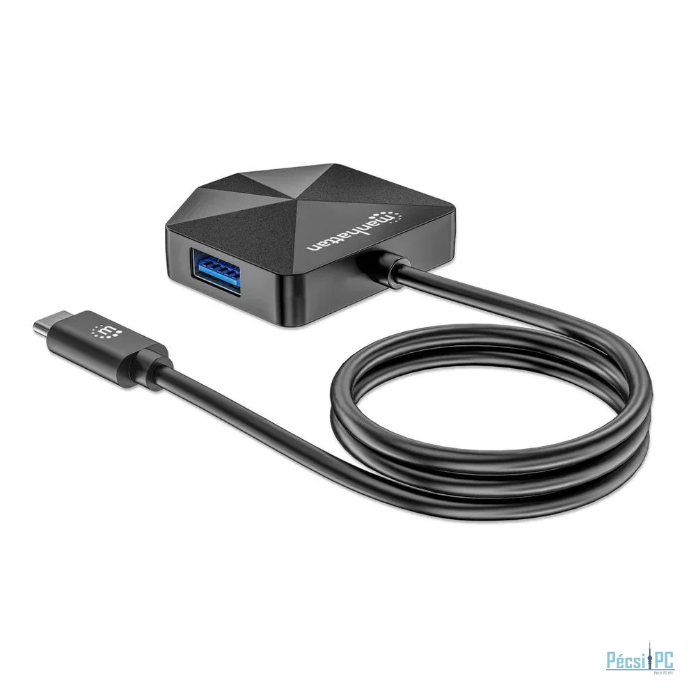 Manhattan 4-portos USB3.0 HUB Black
