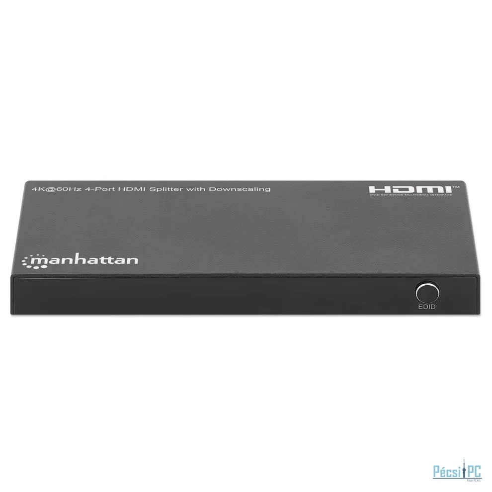 Manhattan 4K 60Hz 4-Port HDMI Splitter with Downscaling