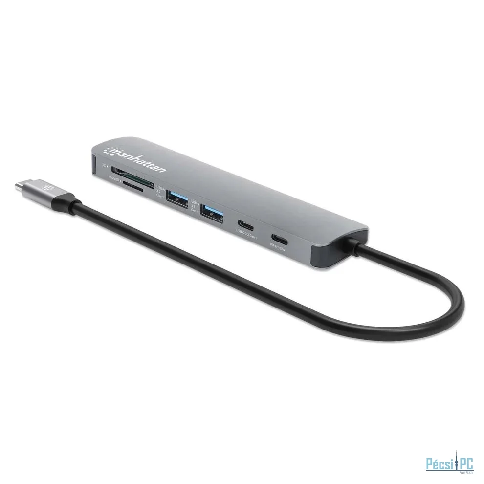 Manhattan USB-C PD 7-in-1 HDMI 4K Docking Station / Multiport Hub