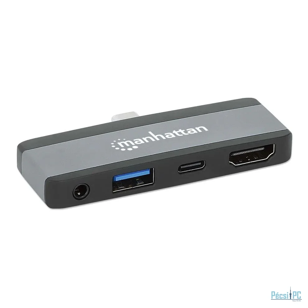 Manhattan USB-C PD to HDMI 4-in-1 Laptop and Tablet Travel Docking Station