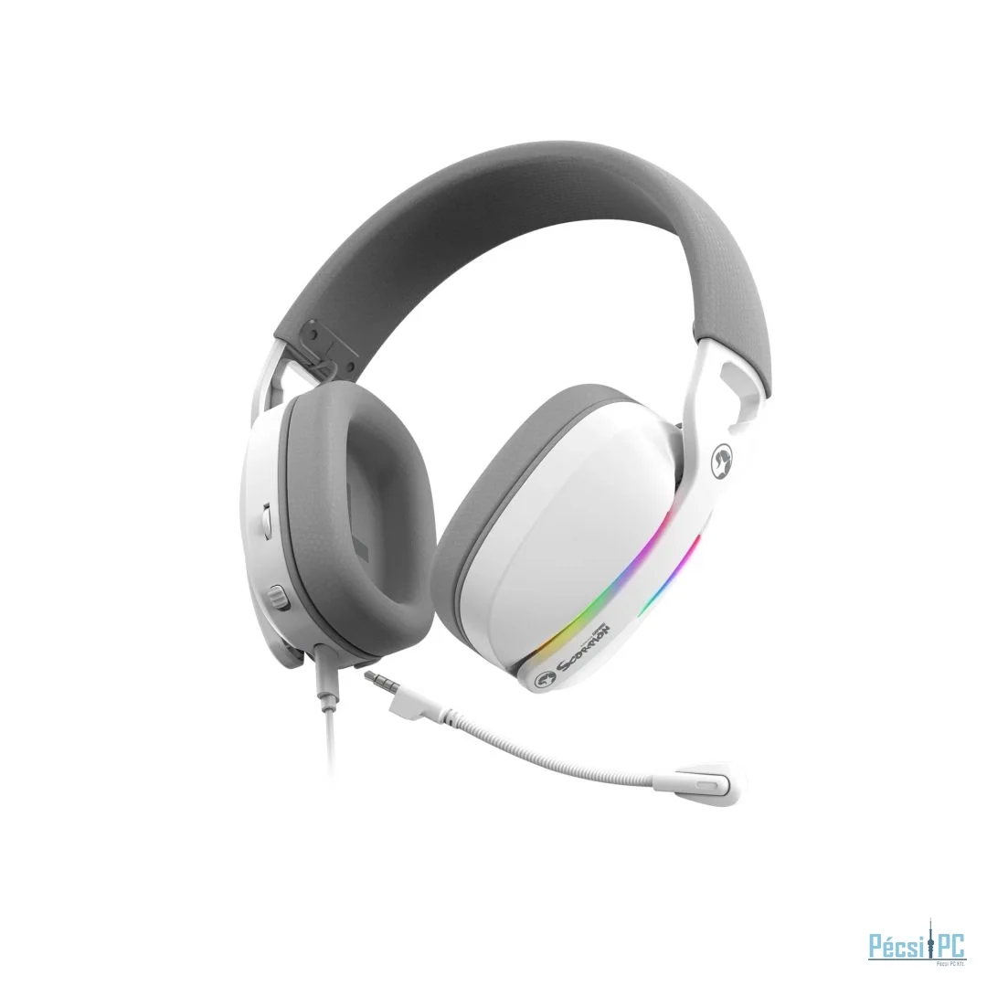 Marvo Pulz 70S Gaming Headset White