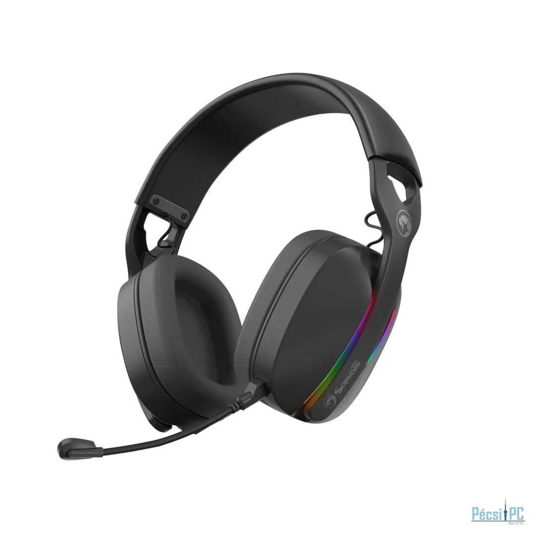 Marvo Pulz 70W Wireless Gaming Headset Black