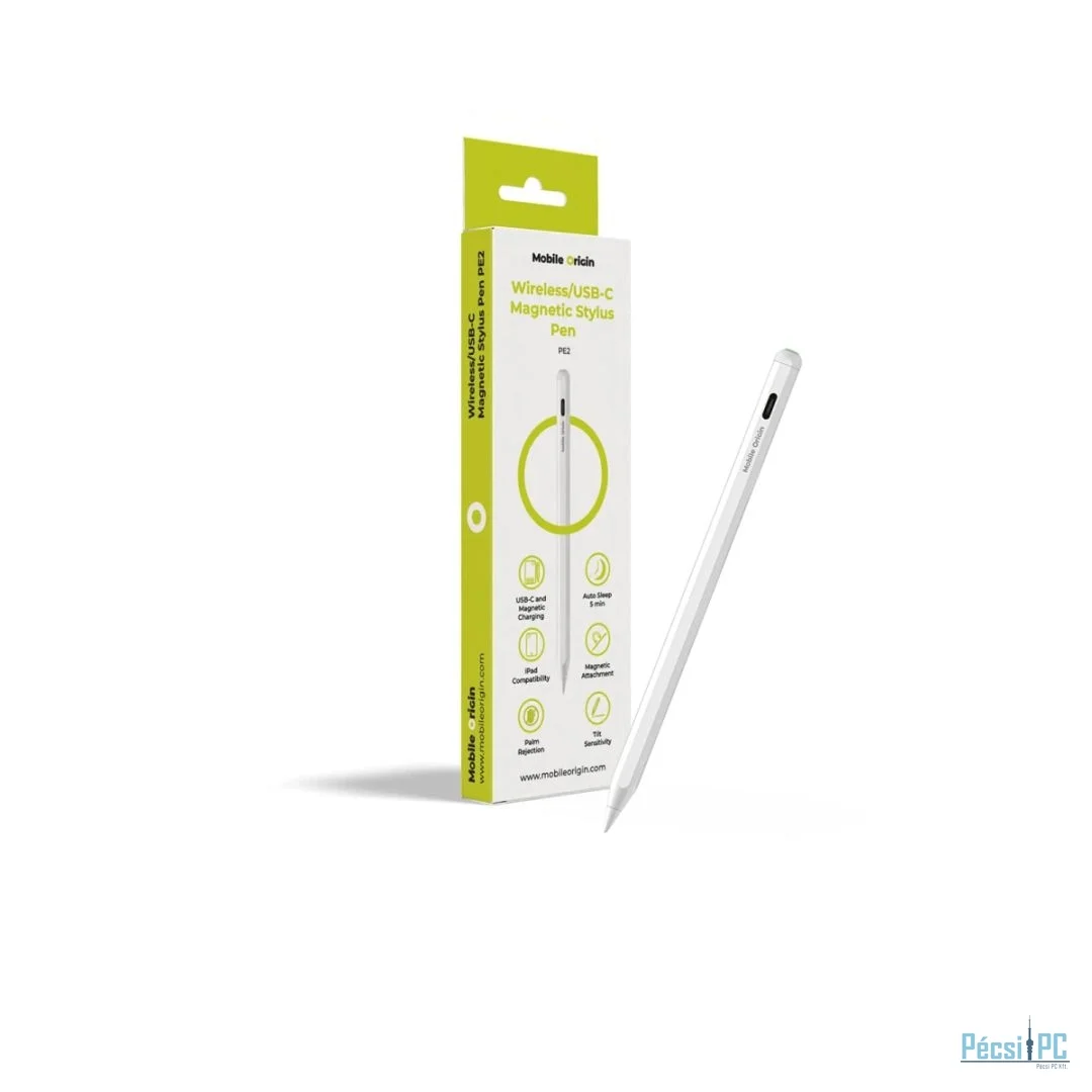 Mobile Origin Wireless/USB-C Magnetic Stylus Pen PE2