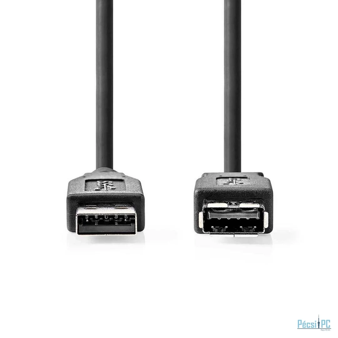 Nedis USB-A to USB-A cable 2m Black