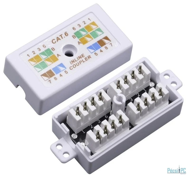 Nestron Kábel toldó; árnyékolatlan; Cat6; krone IDC