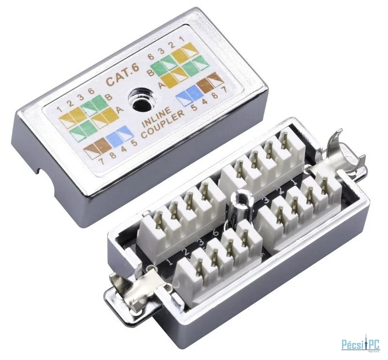 Nestron Kábel toldó; árnyékolt; Cat6; krone IDC