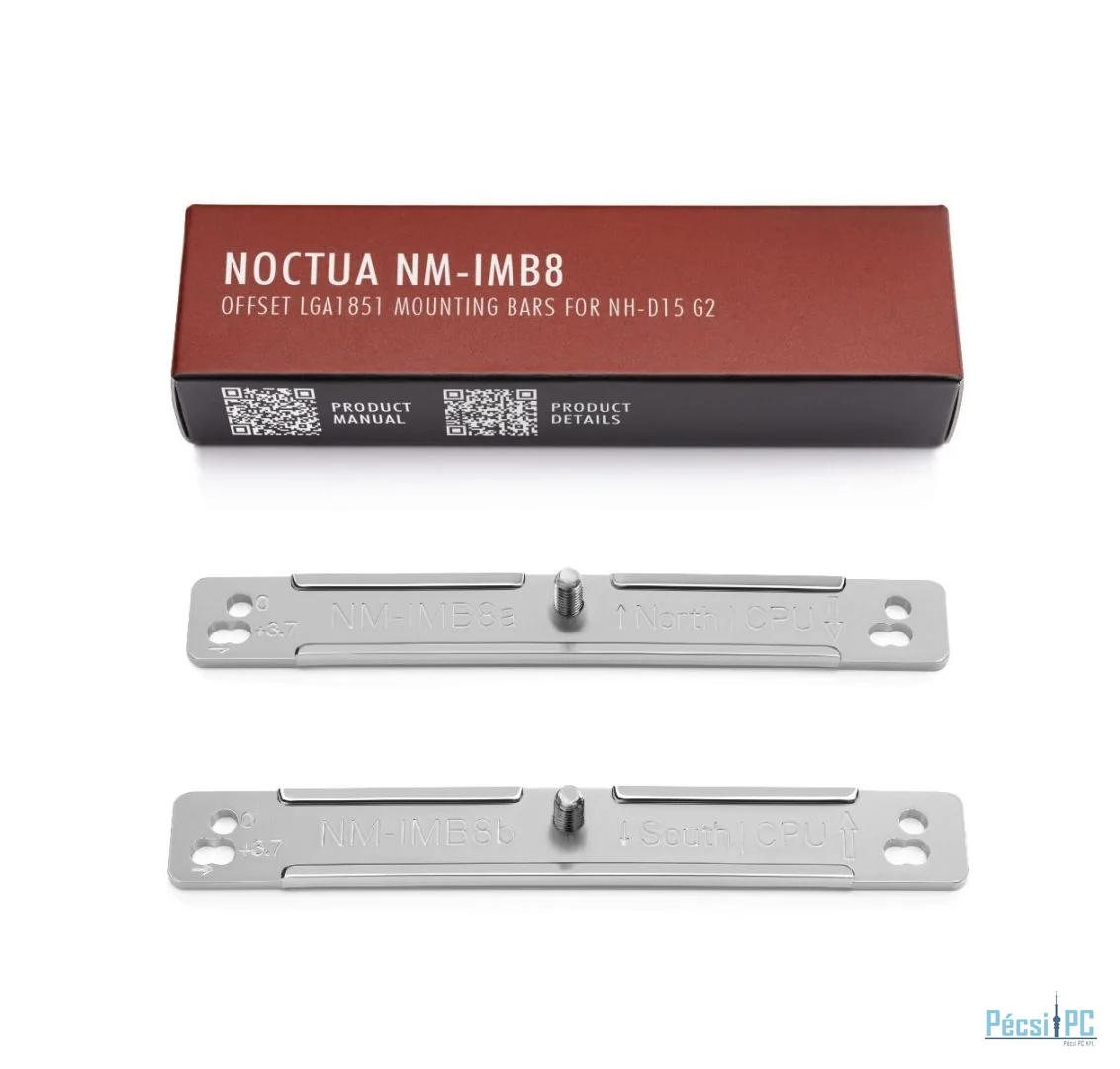 Noctua NM-IMB8 eltolt LGA1851 rögzítőrudak az NH-D15 G2-höz