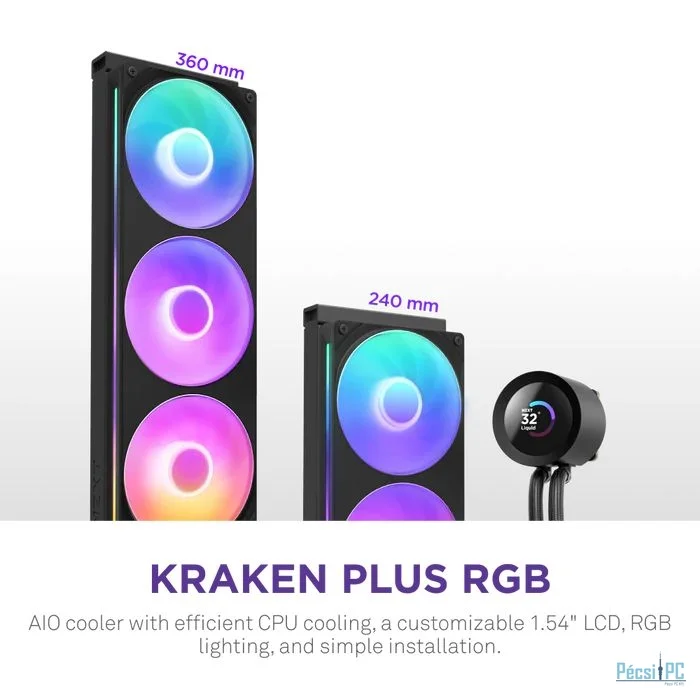 NZXT Kraken Plus 360 RGB Black