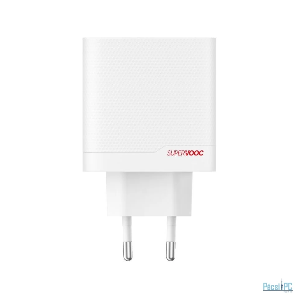 Oneplus USB/Type-C GaN PD 80W hálózati töltő + Type-C kábel White