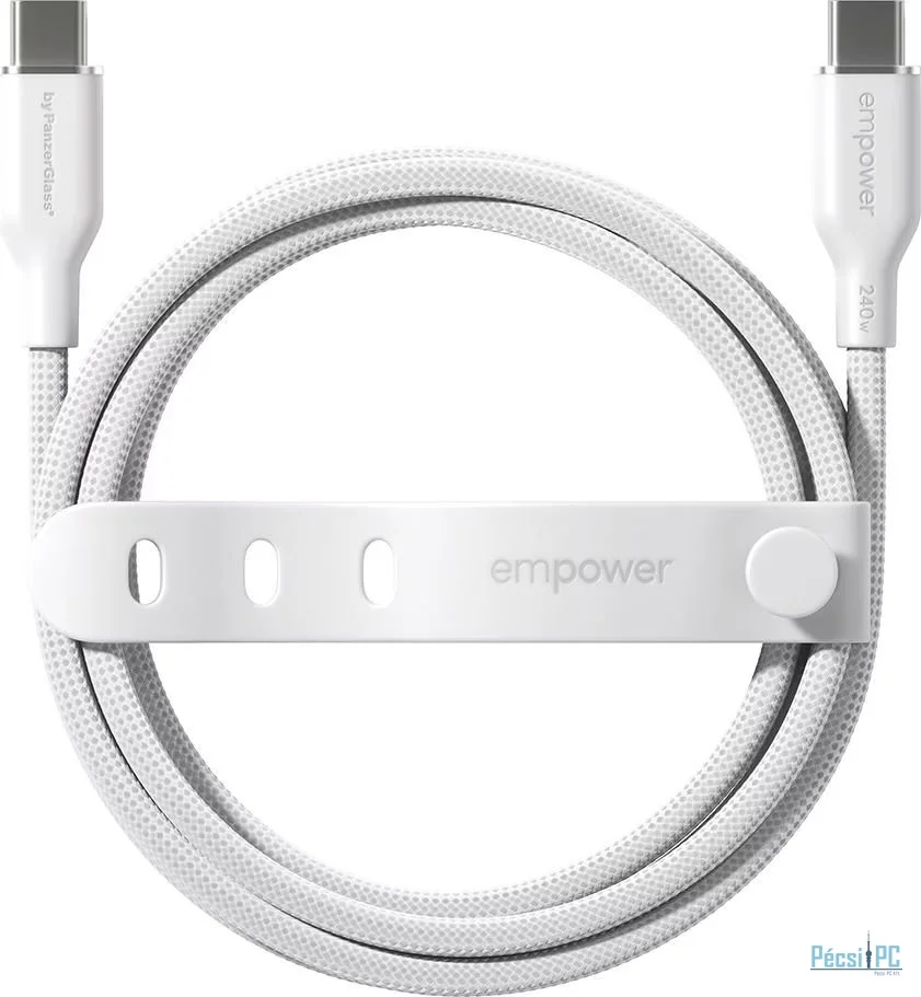 PanzerGlass 240W USB-C to USB-C USB 2.0 cable 2m White