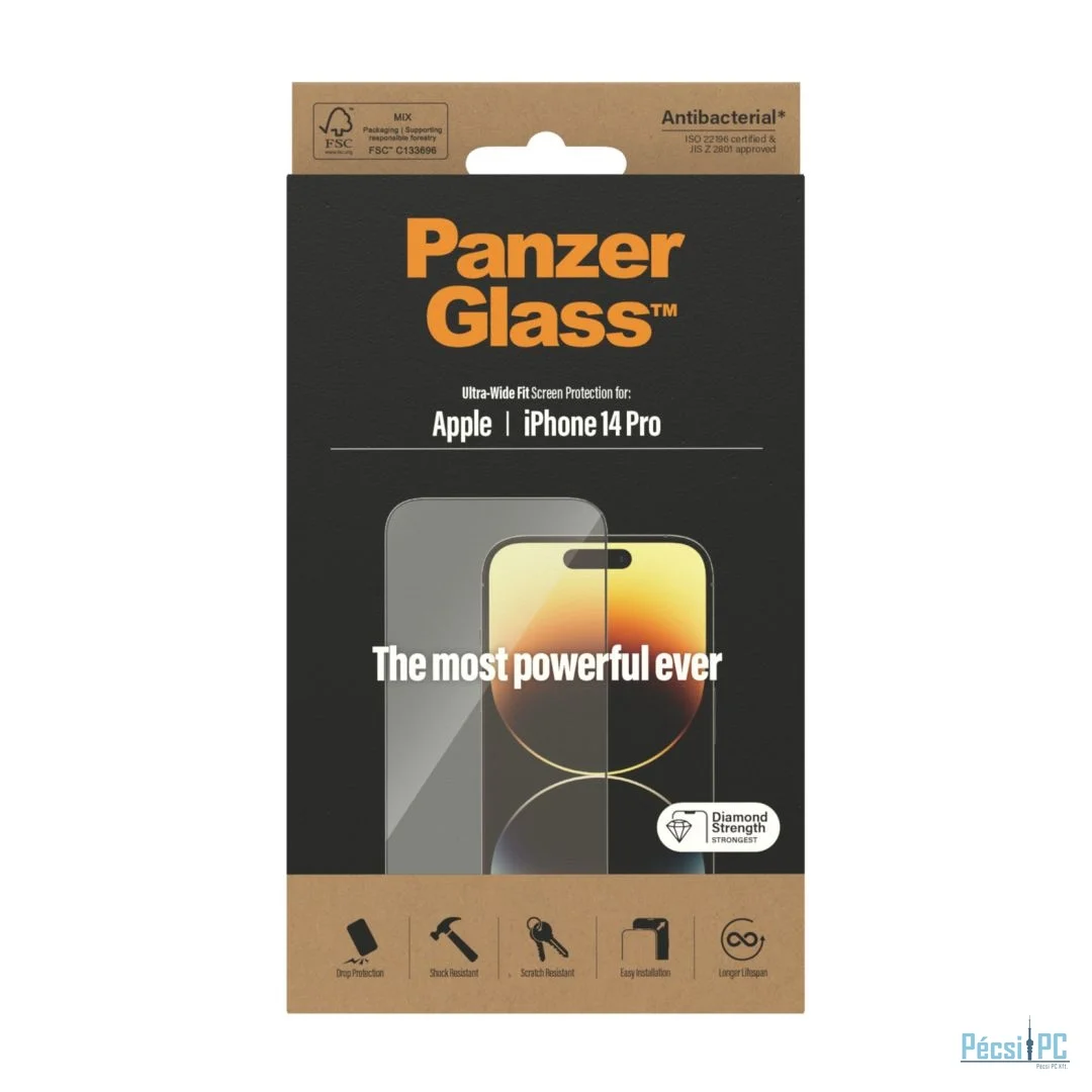 PanzerGlass Apple iPhone 14 Pro képernyővédő fólia