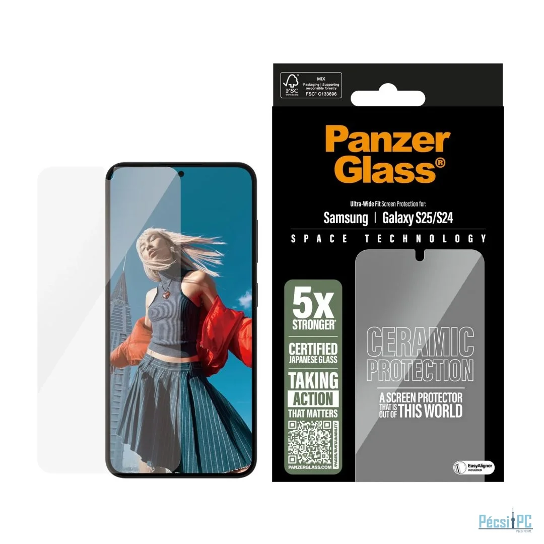 PanzerGlass Ceramic Screen Protector for Samsung Galaxy S25 S24
