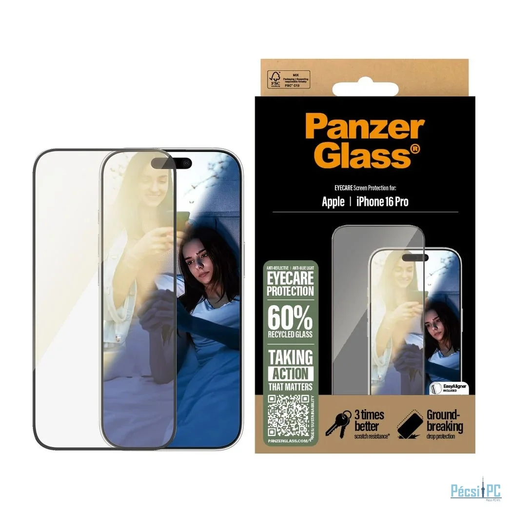 PanzerGlass EyeCare Screen Protector iPhone 16 Pro UWF