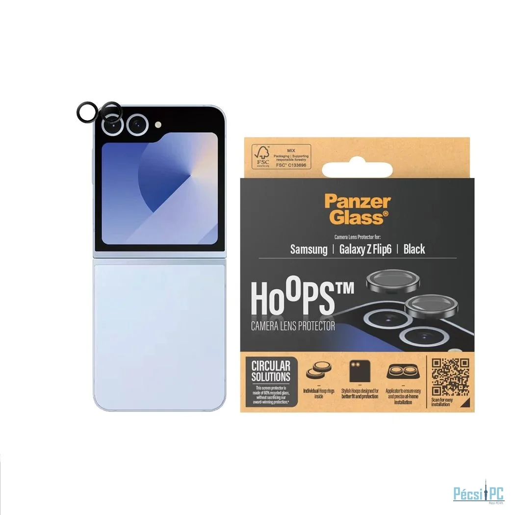 PanzerGlass Hoops Black Lens Protector for Samsung Z Flip6