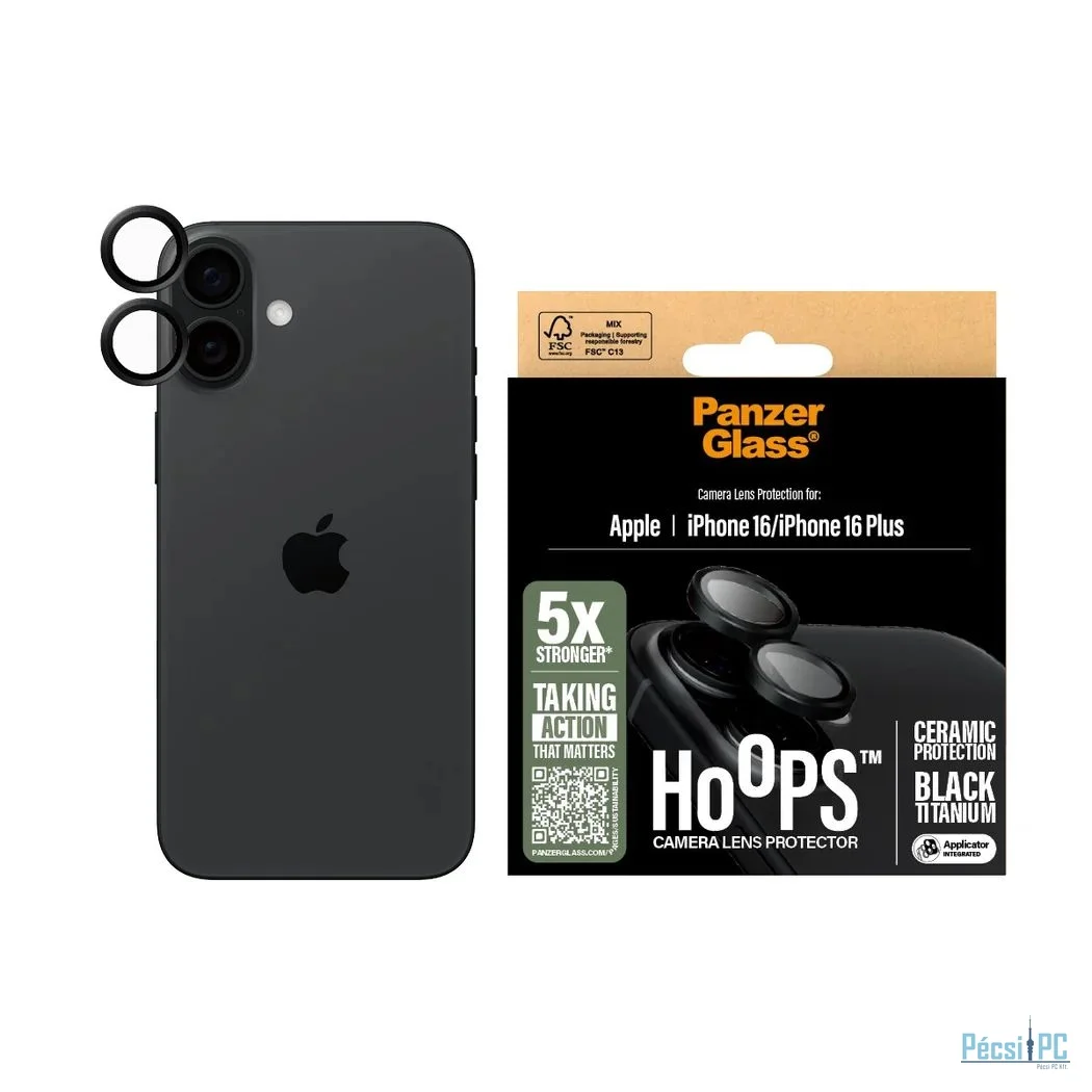 PanzerGlass Hoops Ceramic Camera Lens Protector iPhone 16 16 Plus