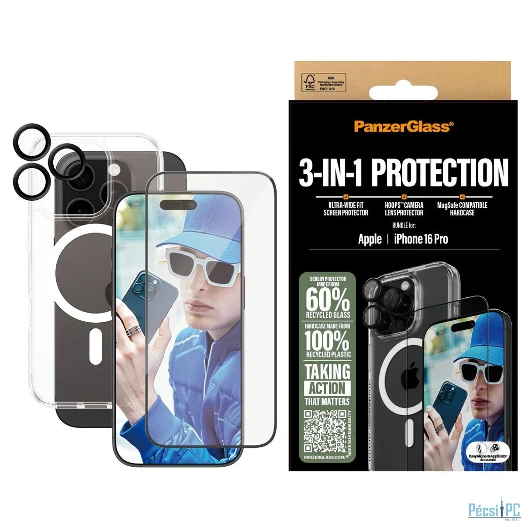 PanzerGlass PanzerGlass 3-in-1 Privacy Protection Bundle for iPhone 16 Pro