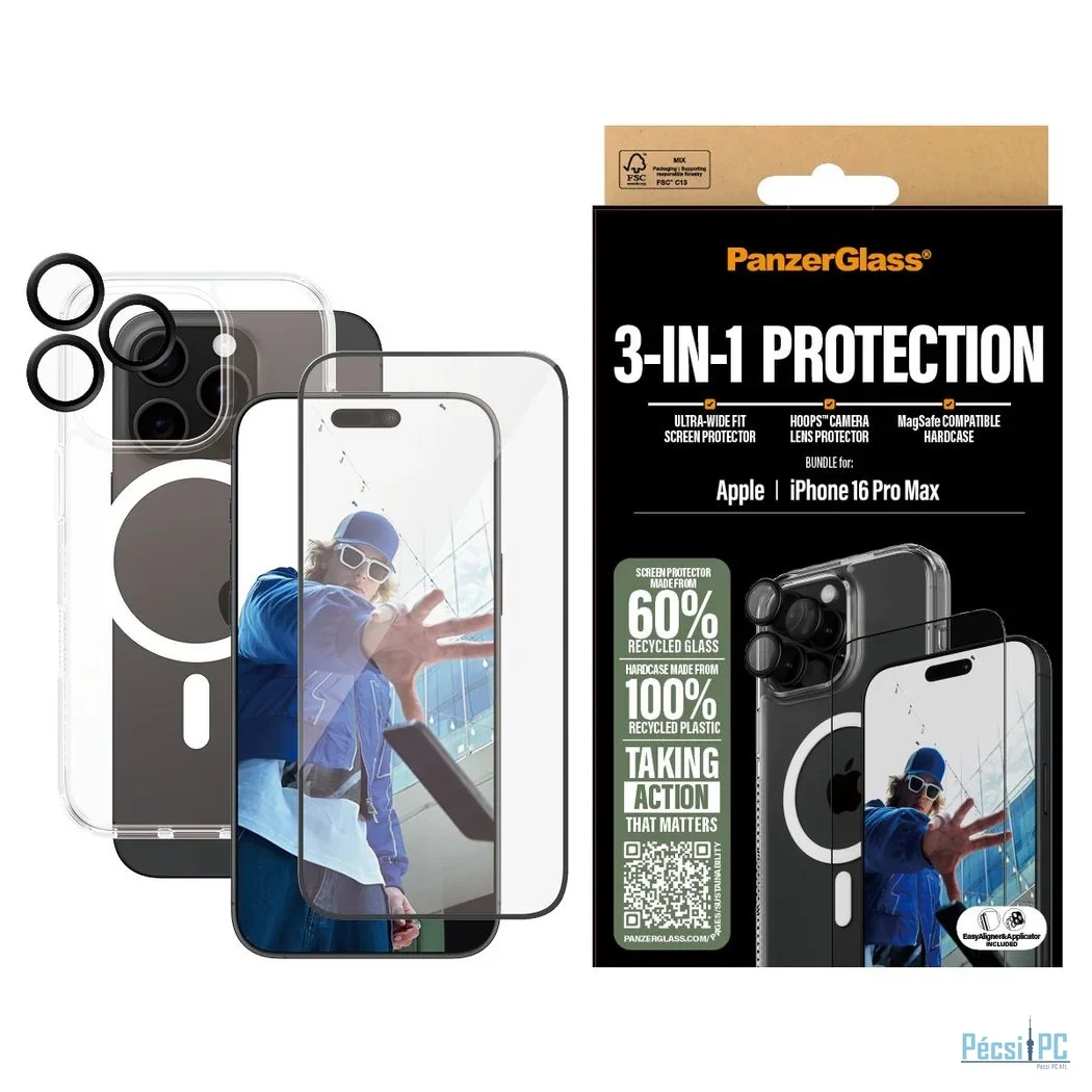 PanzerGlass PanzerGlass 3-in-1 Privacy Protection Bundle iPhone 16 Pro Max