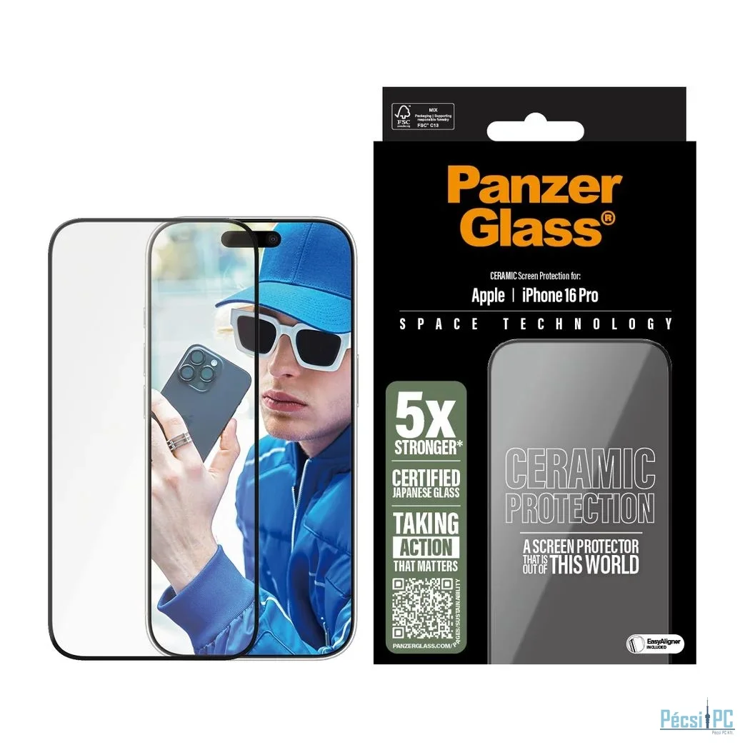 PanzerGlass PanzerGlass Ceramic Screen Protector iPhone 16 Pro UWF