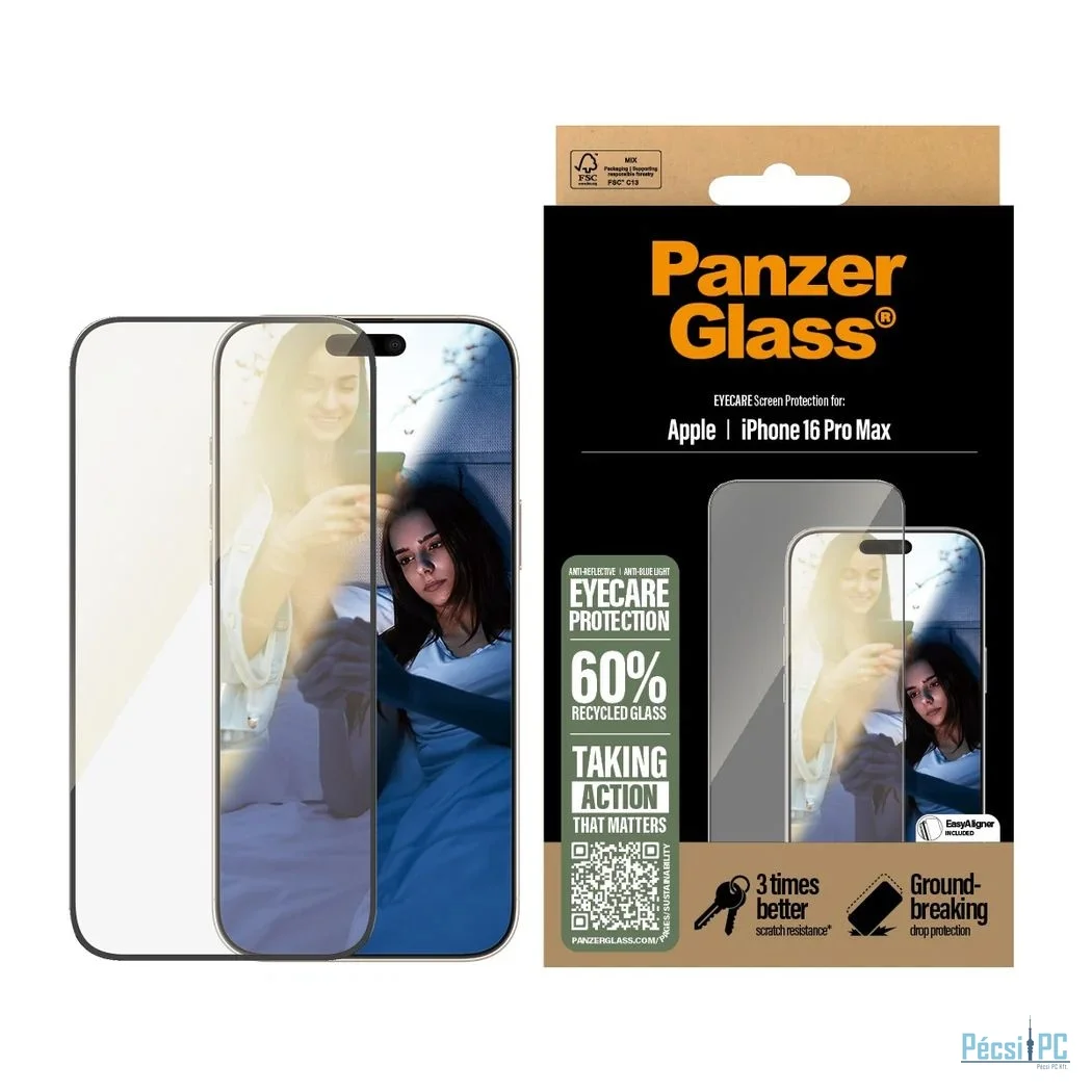 PanzerGlass PanzerGlass EyeCare Screen Protector iPhone 16 Pro Max UWF
