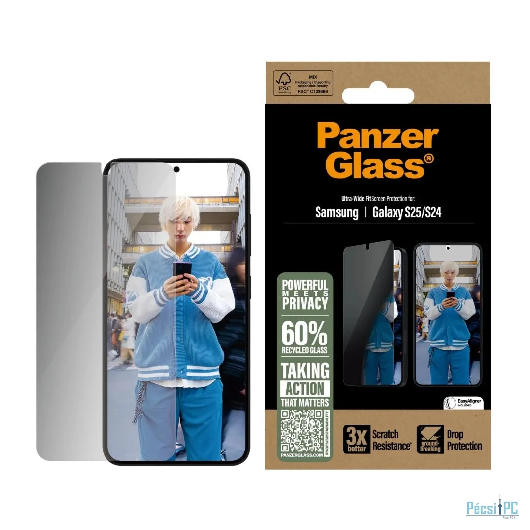 PanzerGlass Privacy Screen Protector for Samsung Galaxy S25 S24