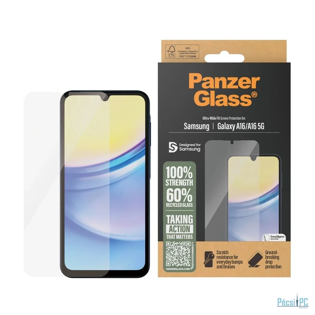 PanzerGlass Screen Protector for Samsung Galaxy A16 UWF