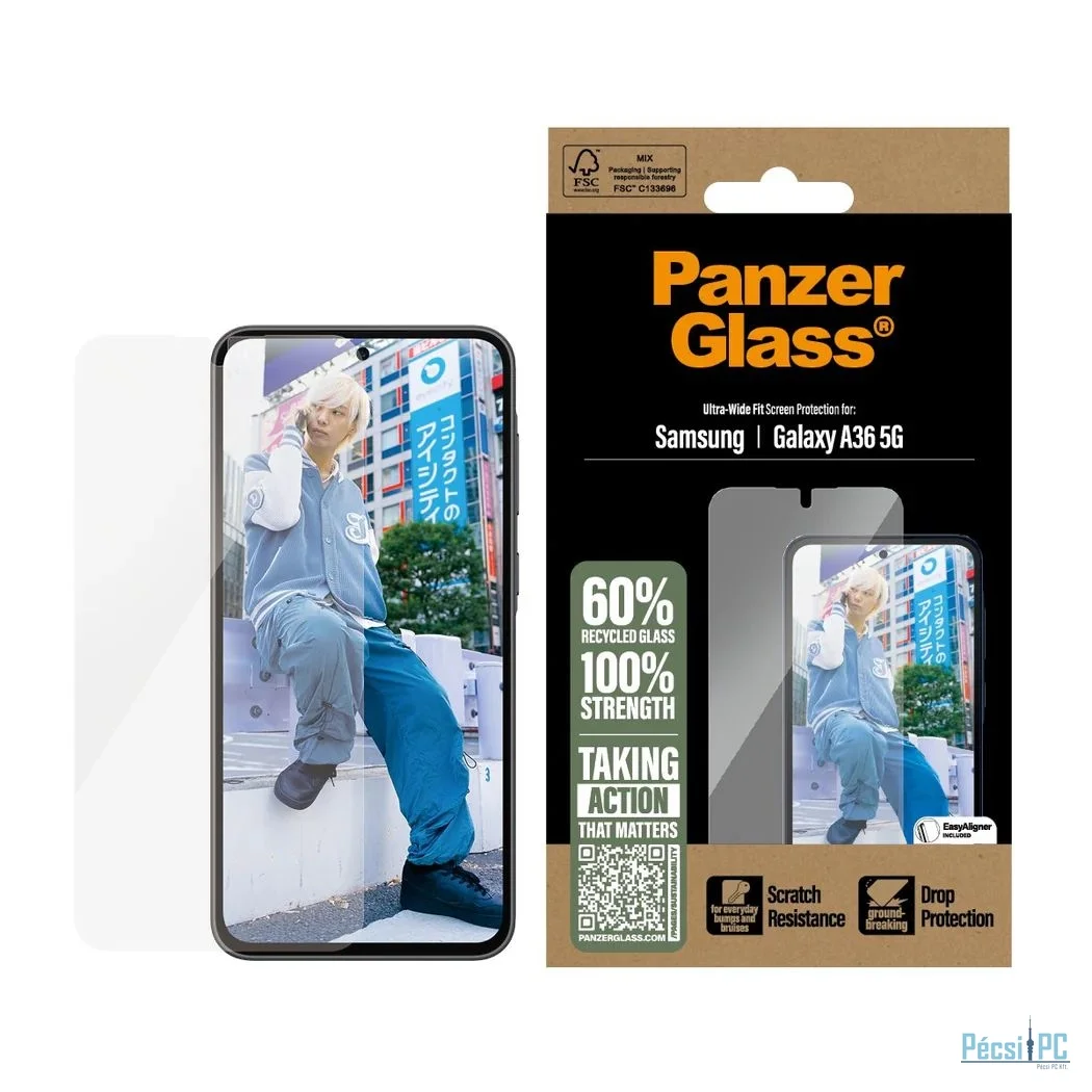 PanzerGlass Screen Protector for Samsung Galaxy A36 5G UWF