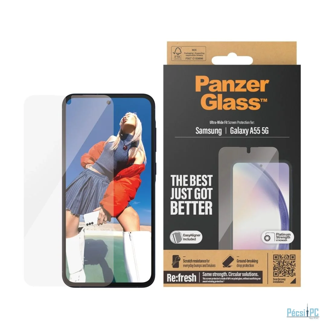 PanzerGlass Screen Protector for Samsung Galaxy A55 5G UWF