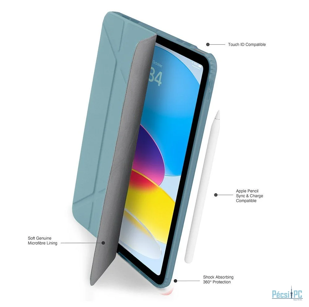 Pipetto Origami No1 Original Case for iPad (A16) / iPad (2022) Teal
