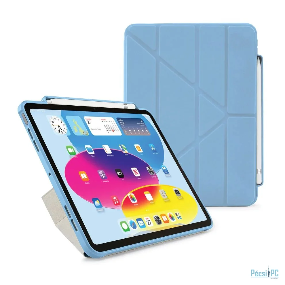 Pipetto Origami No7 Tri-Folio Case for iPad (A16) / iPad (2022) Light Blue