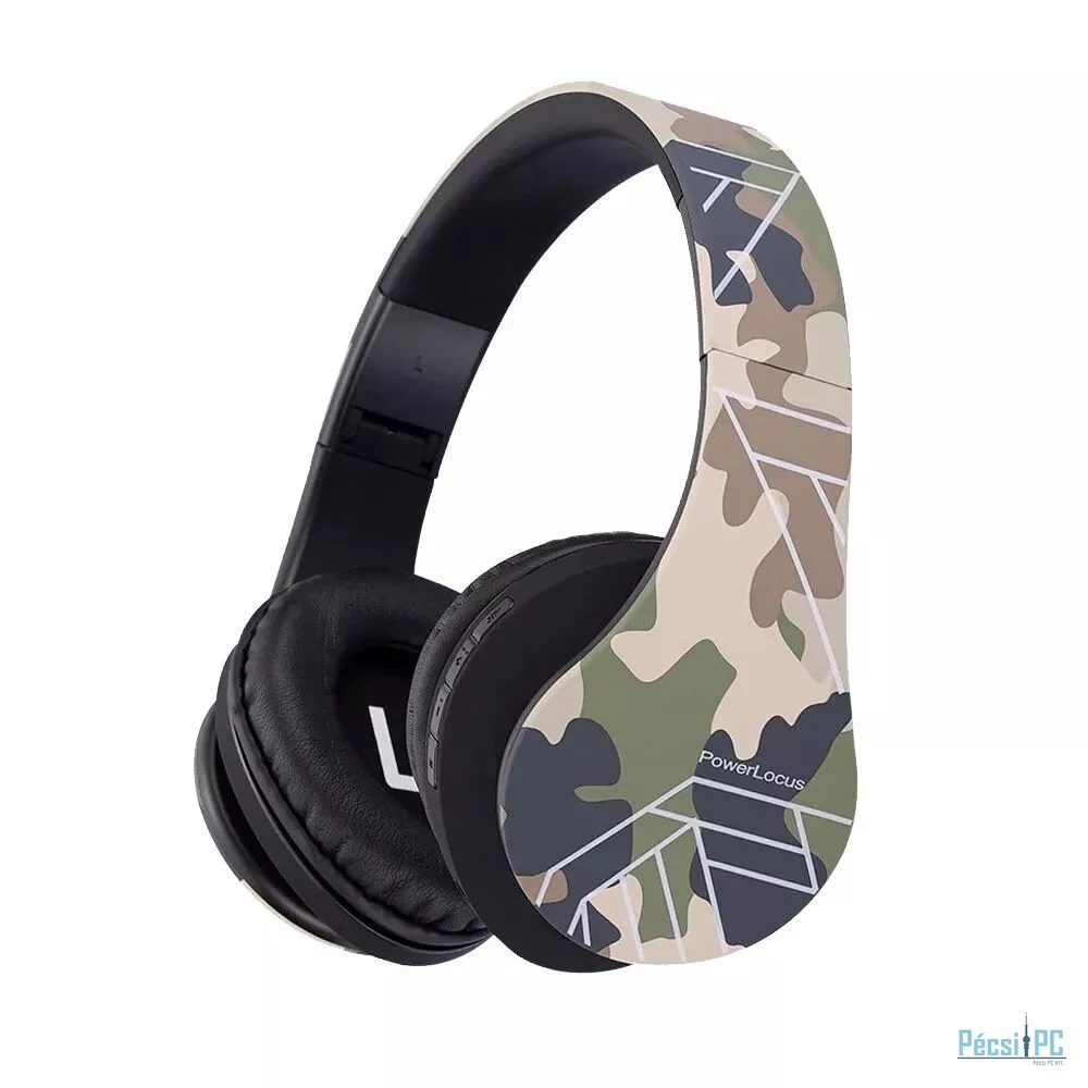 PowerLocus P2Kids Bluetooth Headset Camo