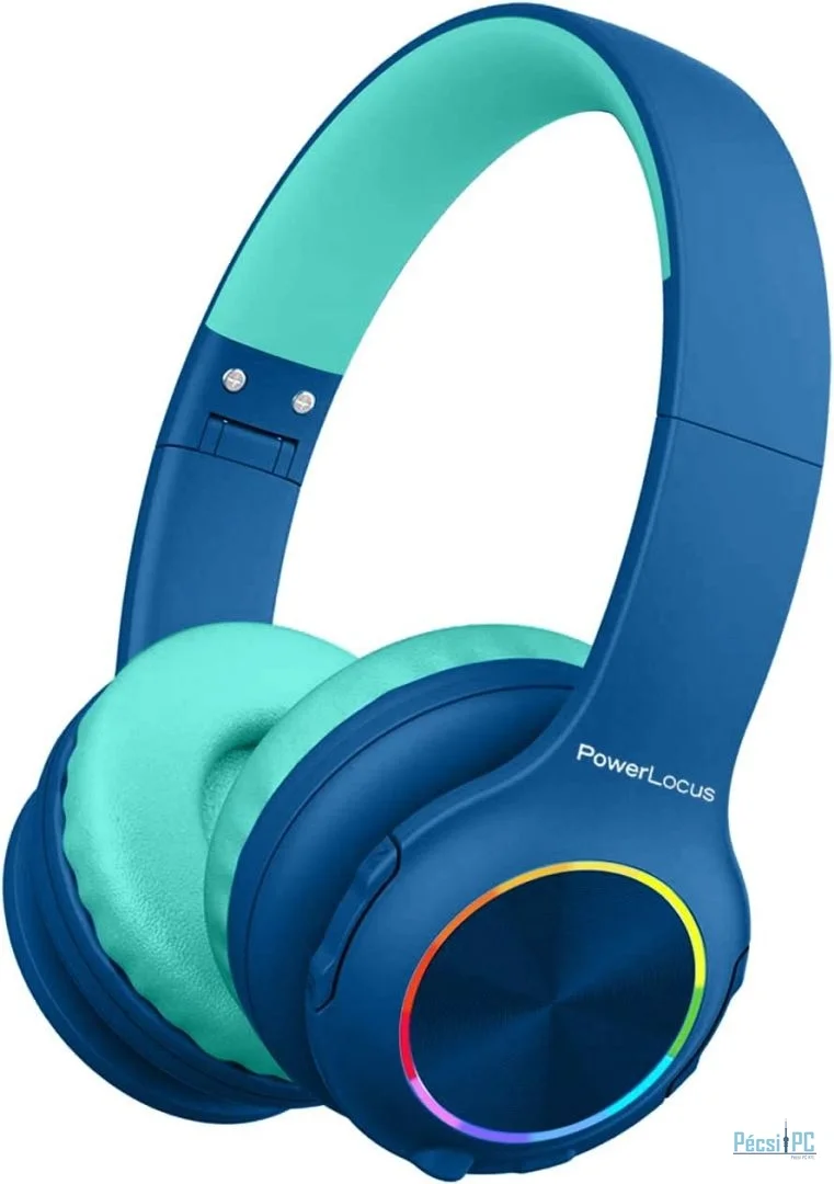 PowerLocus PLED Kids Bluetooth Headset Blue