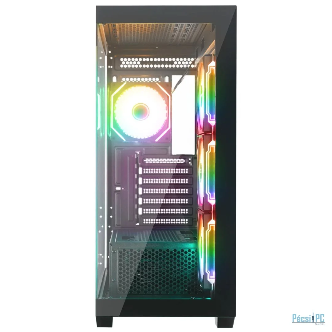 Rampage Hydra V4 RGB Tempered Glass Black