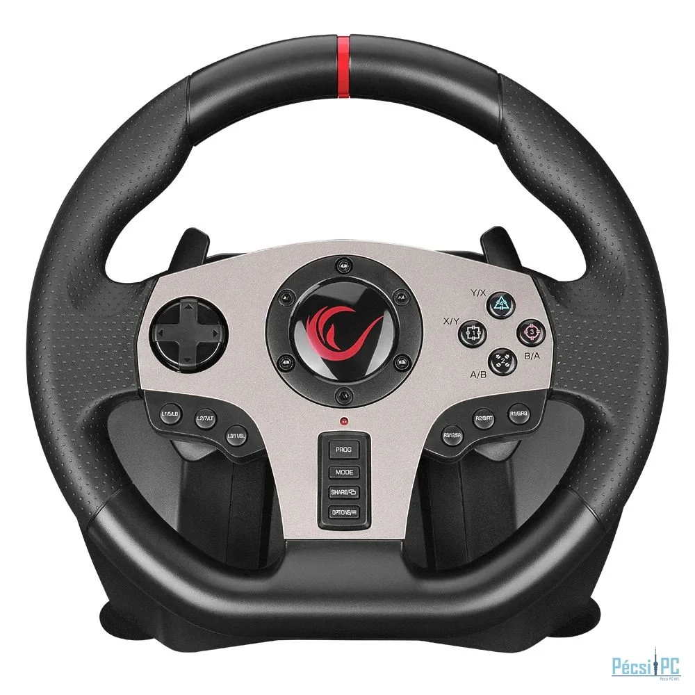 Rampage V902 PC-3 Pedal Gaming Wheel Black