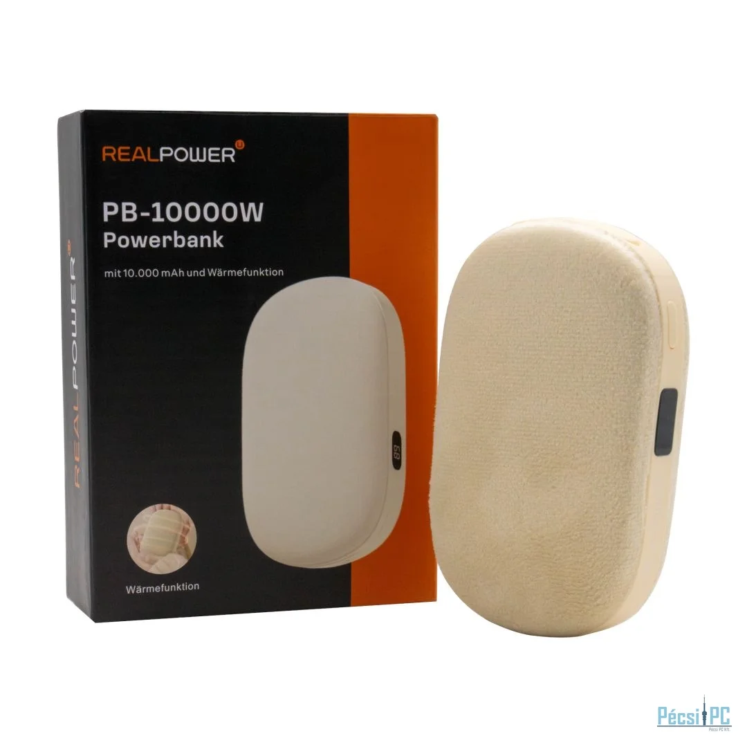 Realpower PB-10000W 10000mAh PowerBank Beige