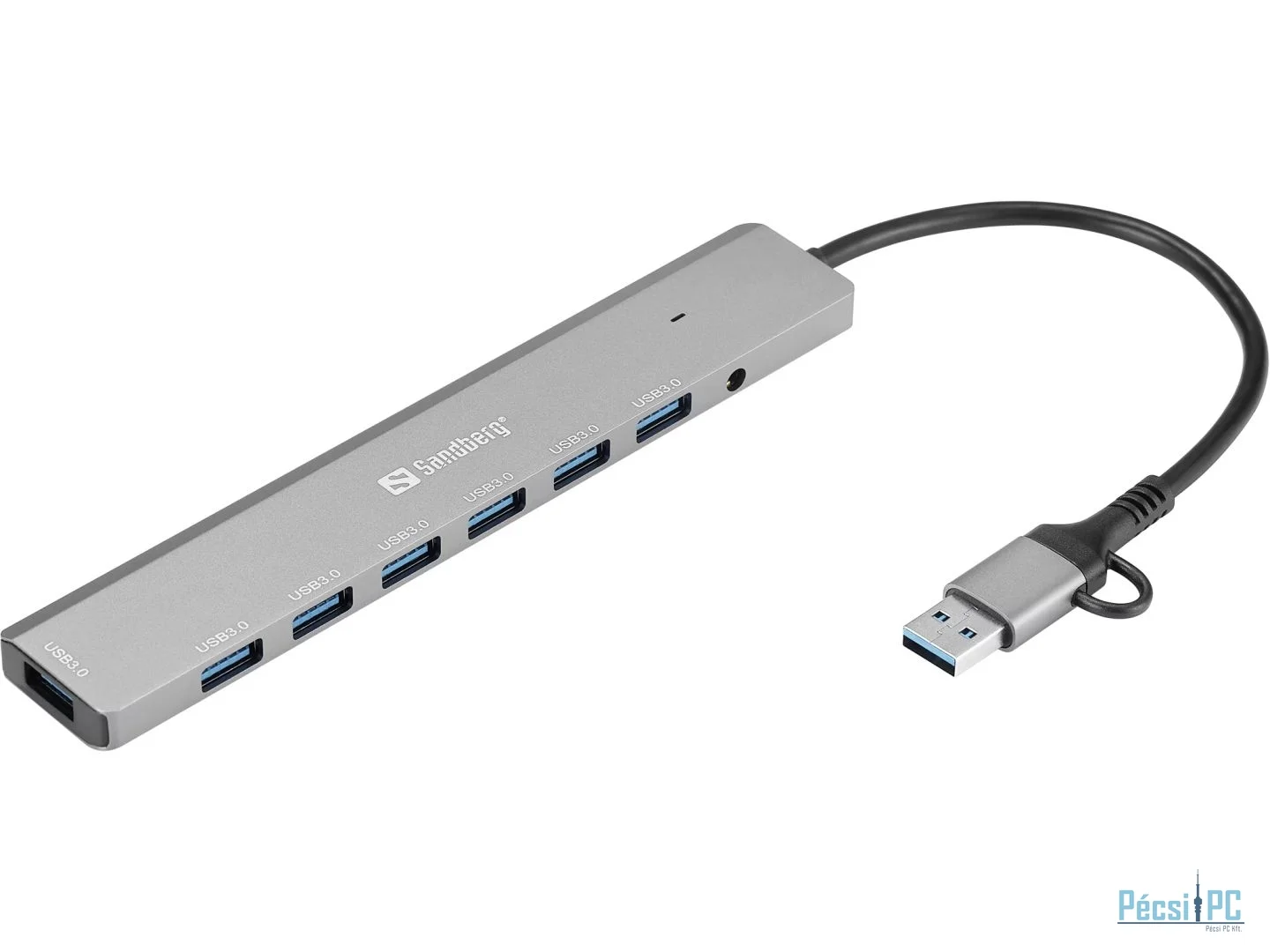 Sandberg 7-portos USB3.0 HUB Silver