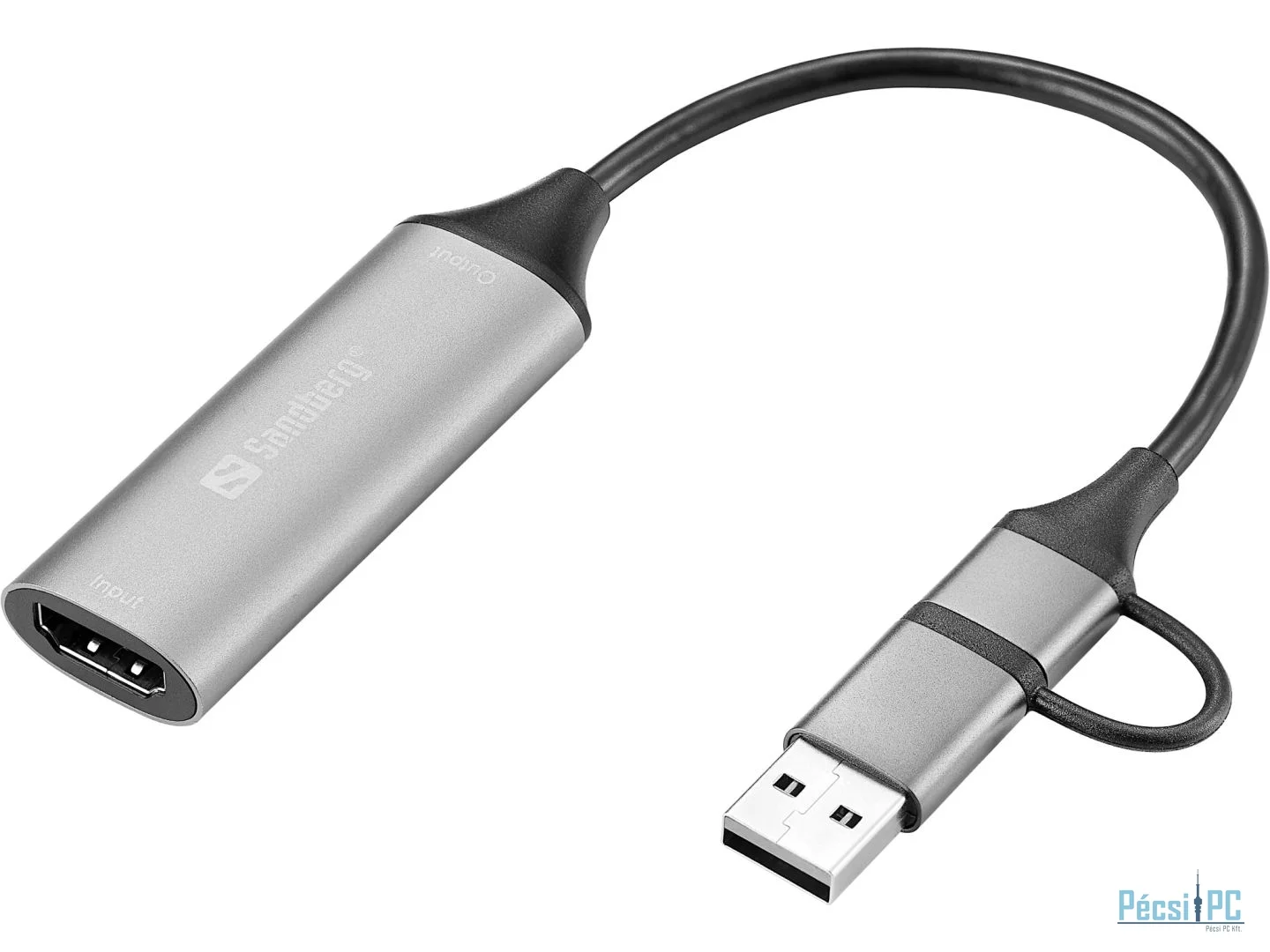 Sandberg HDMI Capture Link to USB-C/A Grey