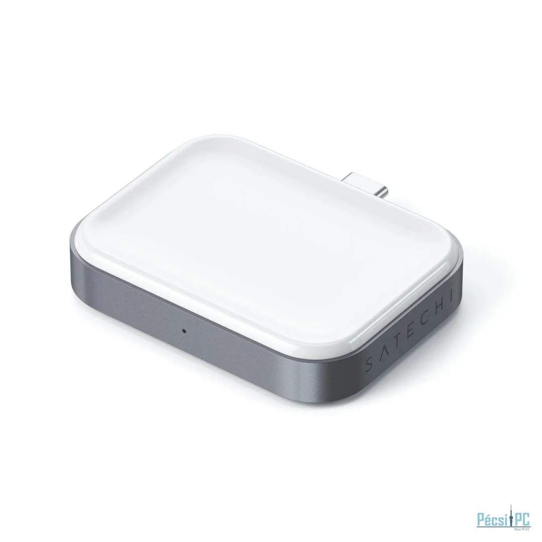 Satechi USB-C Wireless Charging Dock for Airpods Silver