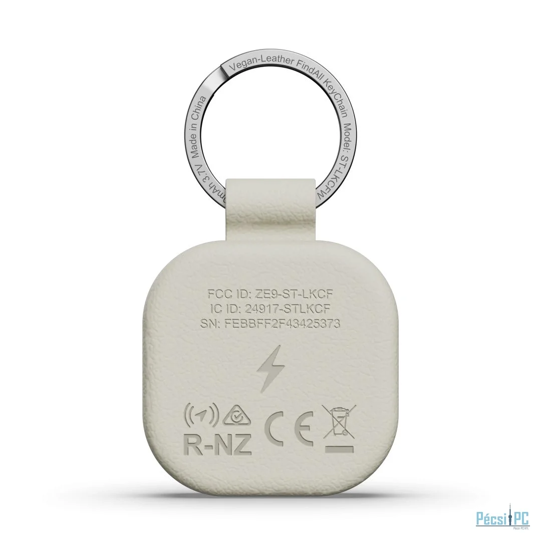 Satechi Vegan-Leather Findall Keychain Sand