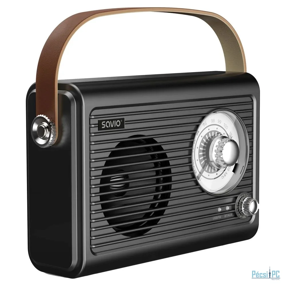 Savio RS-01 Portable radio Black
