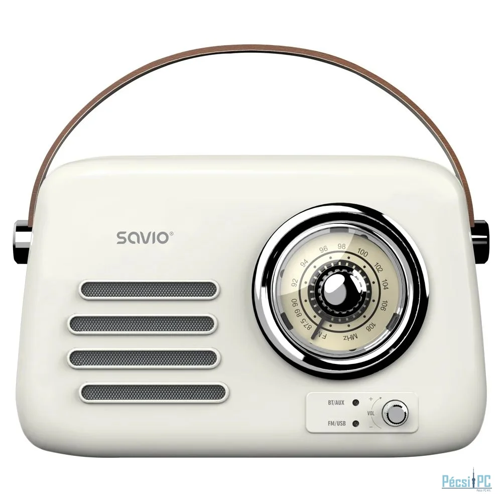Savio RS-02 Portable Radio White