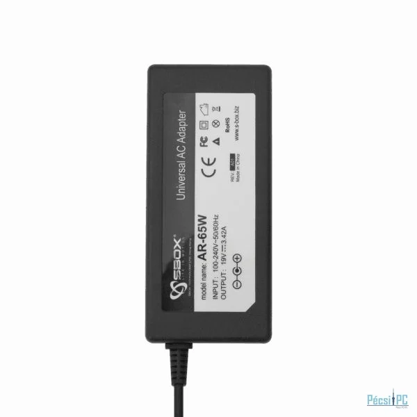 SBOX AR-65W Acer Laptop Adapter Black
