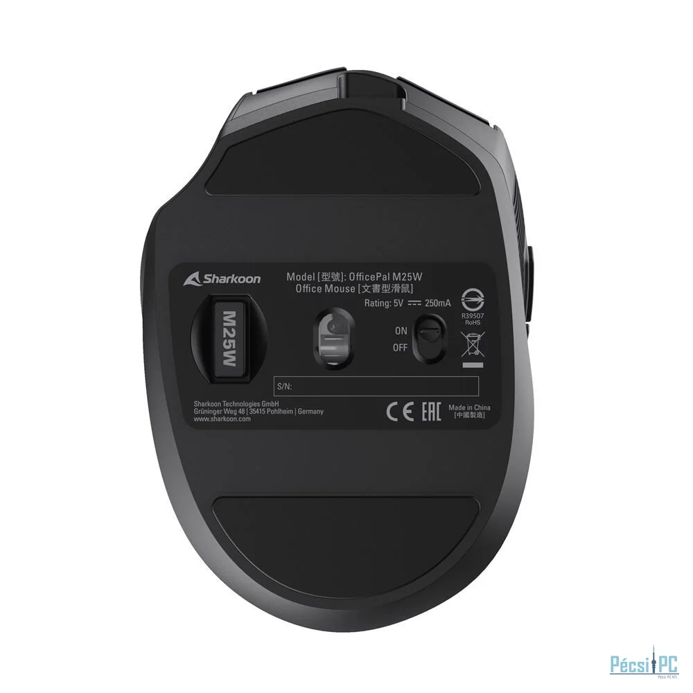 Sharkoon OfficePal M25W Gaming Wireless Mouse Black