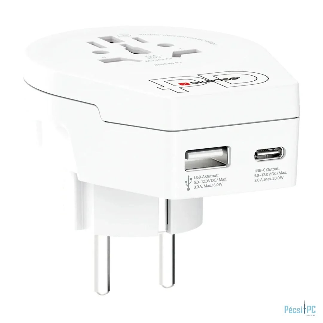 SKROSS Hálózati Elosztó 1DIN Fali White