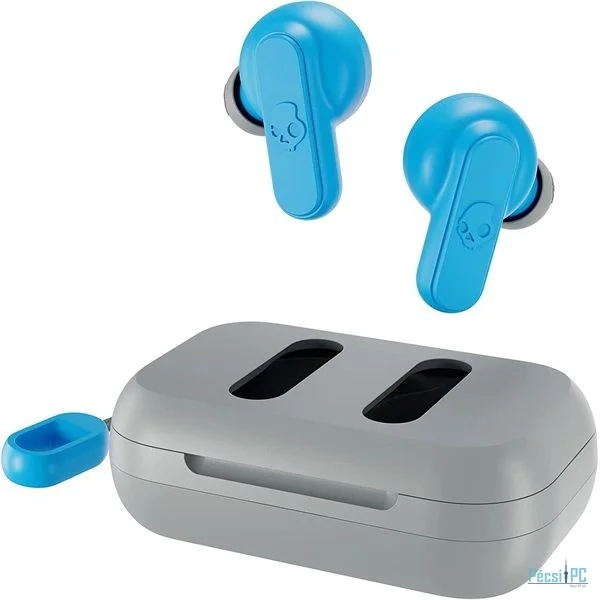 Skullcandy Dime 2 S2DBW-P740 True Wireless Bluetooth Earbuds Light Grey/Blue