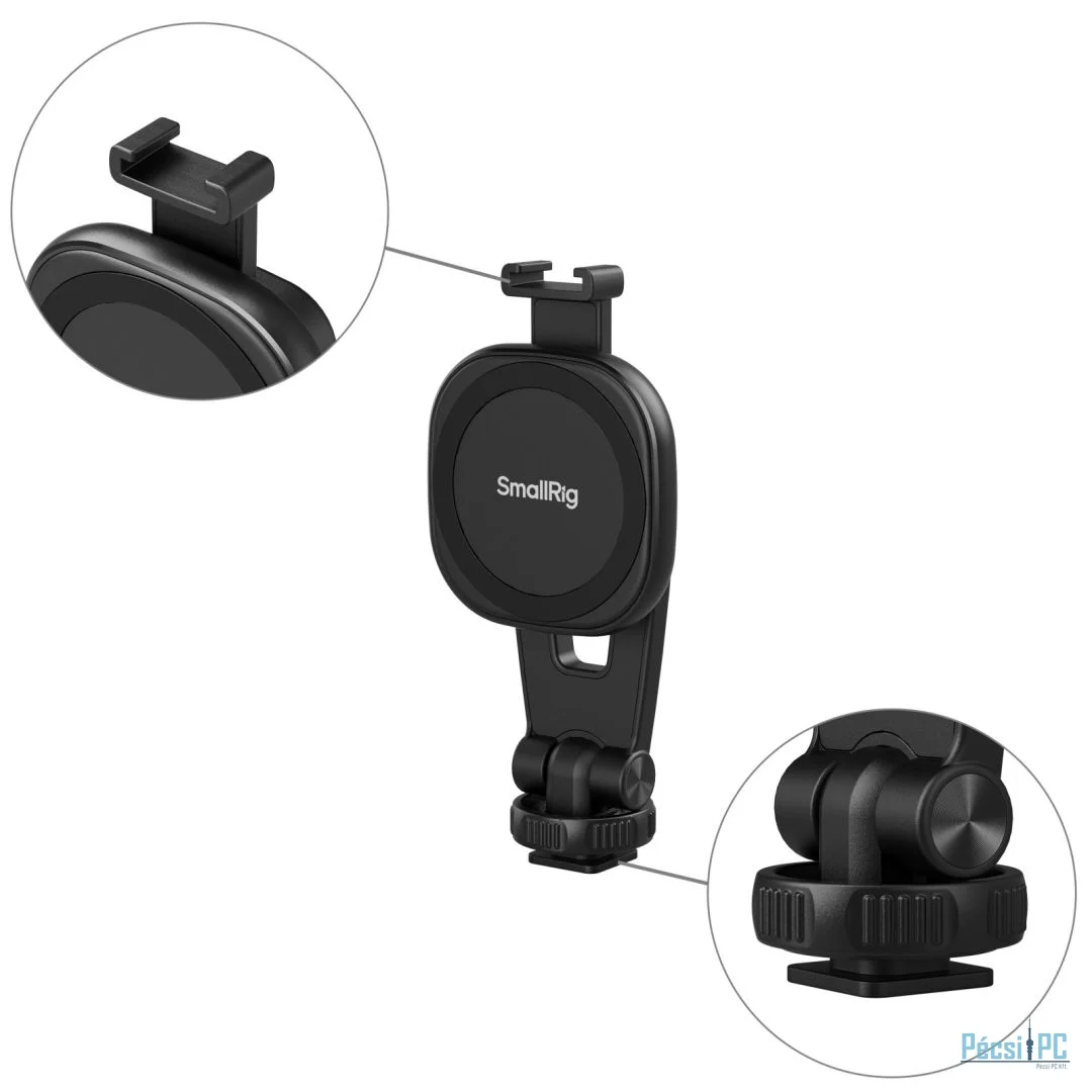 SMALLRIG AC-10 Attachable Phone Clamp with Cold Shoe Mount