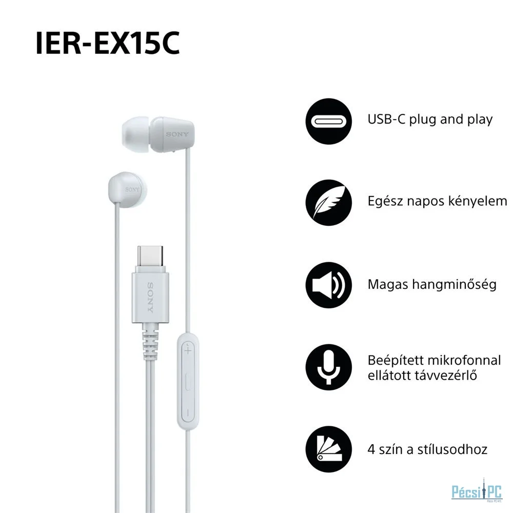 Sony IER-EX15C Headset White