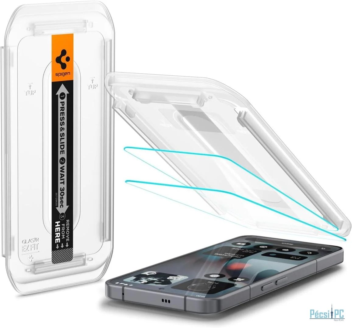 Spigen Glass tR EZ Fit Glass for Nothing Phone (3) 2 Pack Transparent